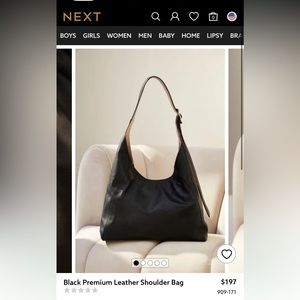 NEXT UK Premium Leather Handbag